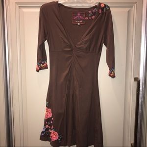 JW Los Angeles Joy Love Light dress w/ embroidery